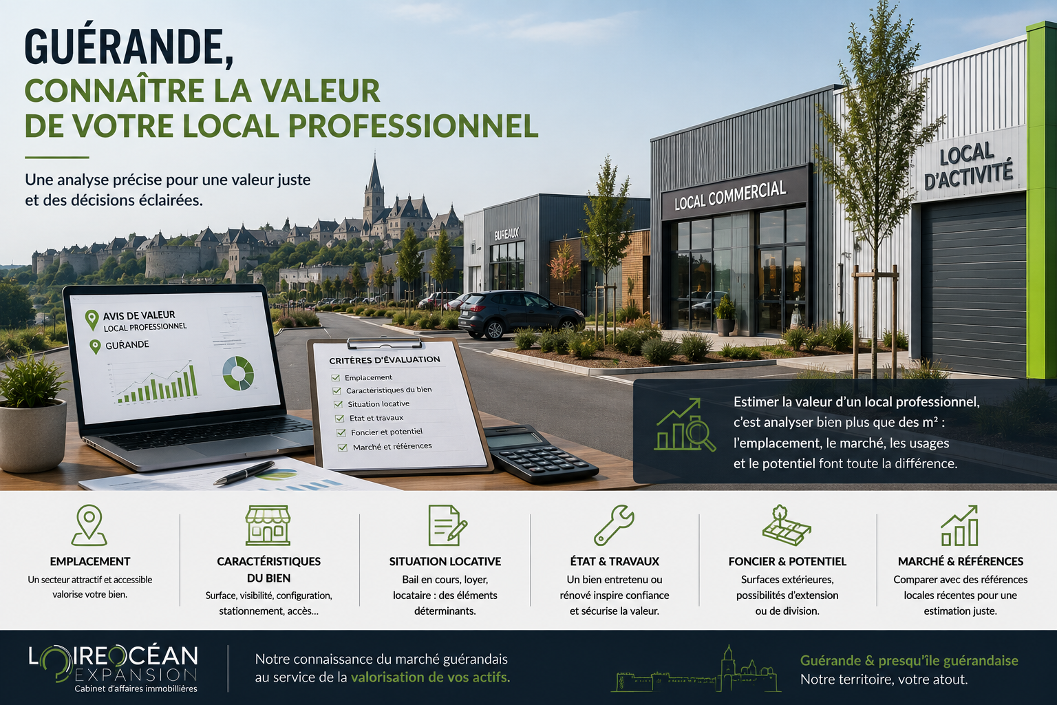 Avis de valeur d’un local professionnel à Guérande