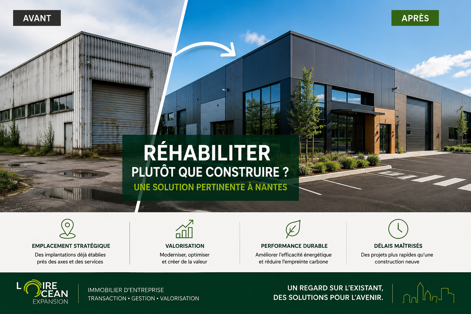 Réhabilitation d’un local d’activité à Nantes – avant et après travaux