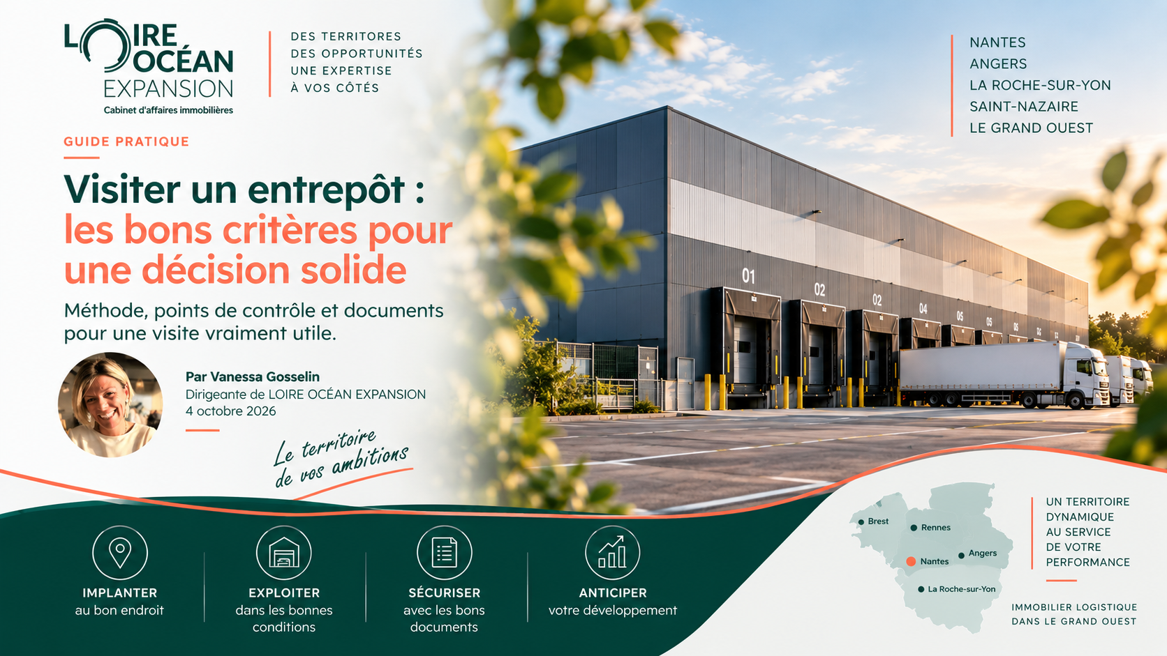 Entrepôt logistique avec quais de chargement – guide de visite LOIRE OCÉAN EXPANSION